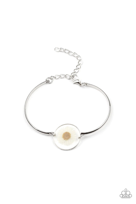 Cottage Season White Paparazzi Bracelet