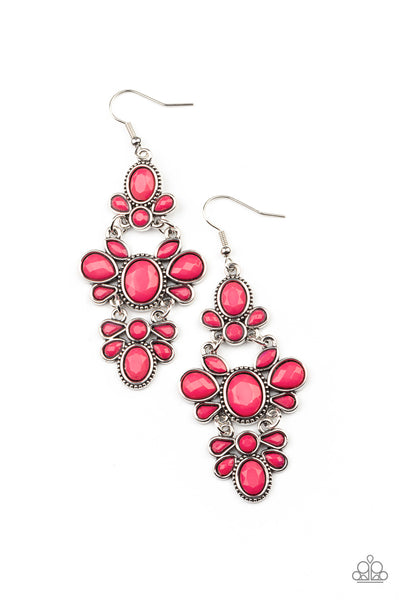 VACAY The Premises - Pink Paparazzi Earrings