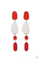 Deco By Design - Red Paparazzi Earrings