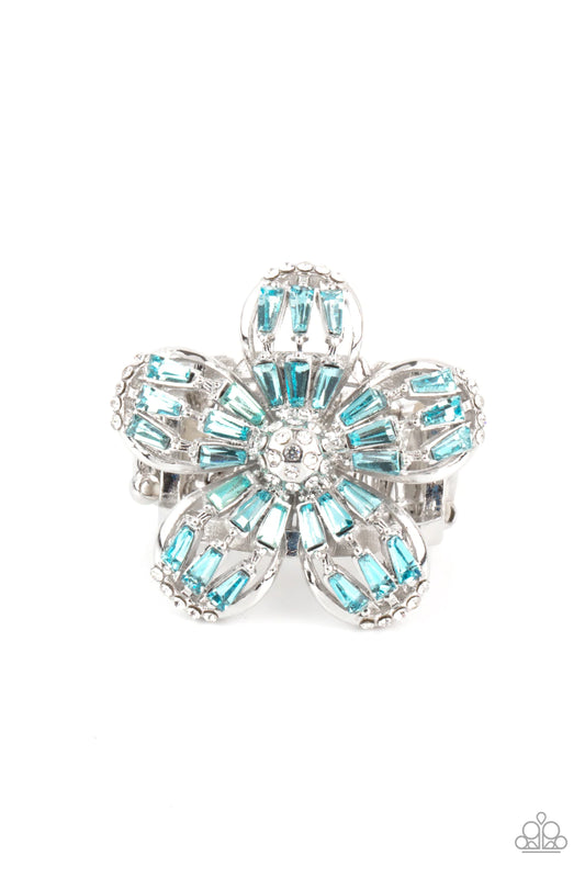 Botanical Ballroom Blue Paparazzi Ring