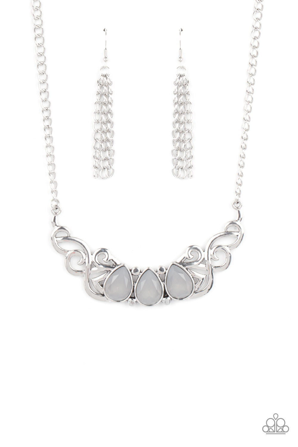 Heavenly Happenstance - Silver Paparazzi Necklace
