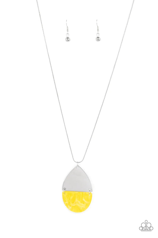 Rainbow Shores Yellow Paparazzi Necklace