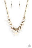 Down For The COUNTESS - Brass Paparazzi Necklace