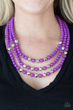 STAYCATION All I Ever Wanted - Purple Paparazzi Necklace