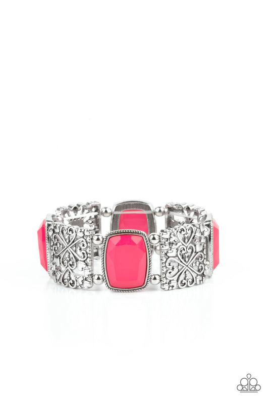 Colorful Coronation - Pink Paparazzi Bracelet