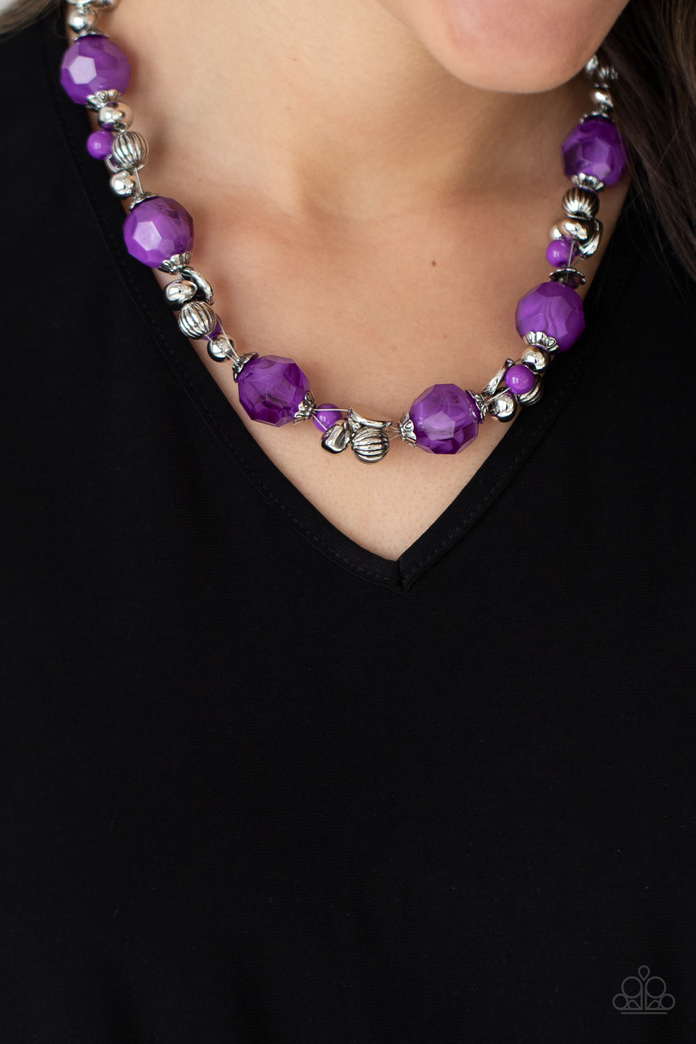 Vidi Vici VACATION - Purple Paparazzi Necklace