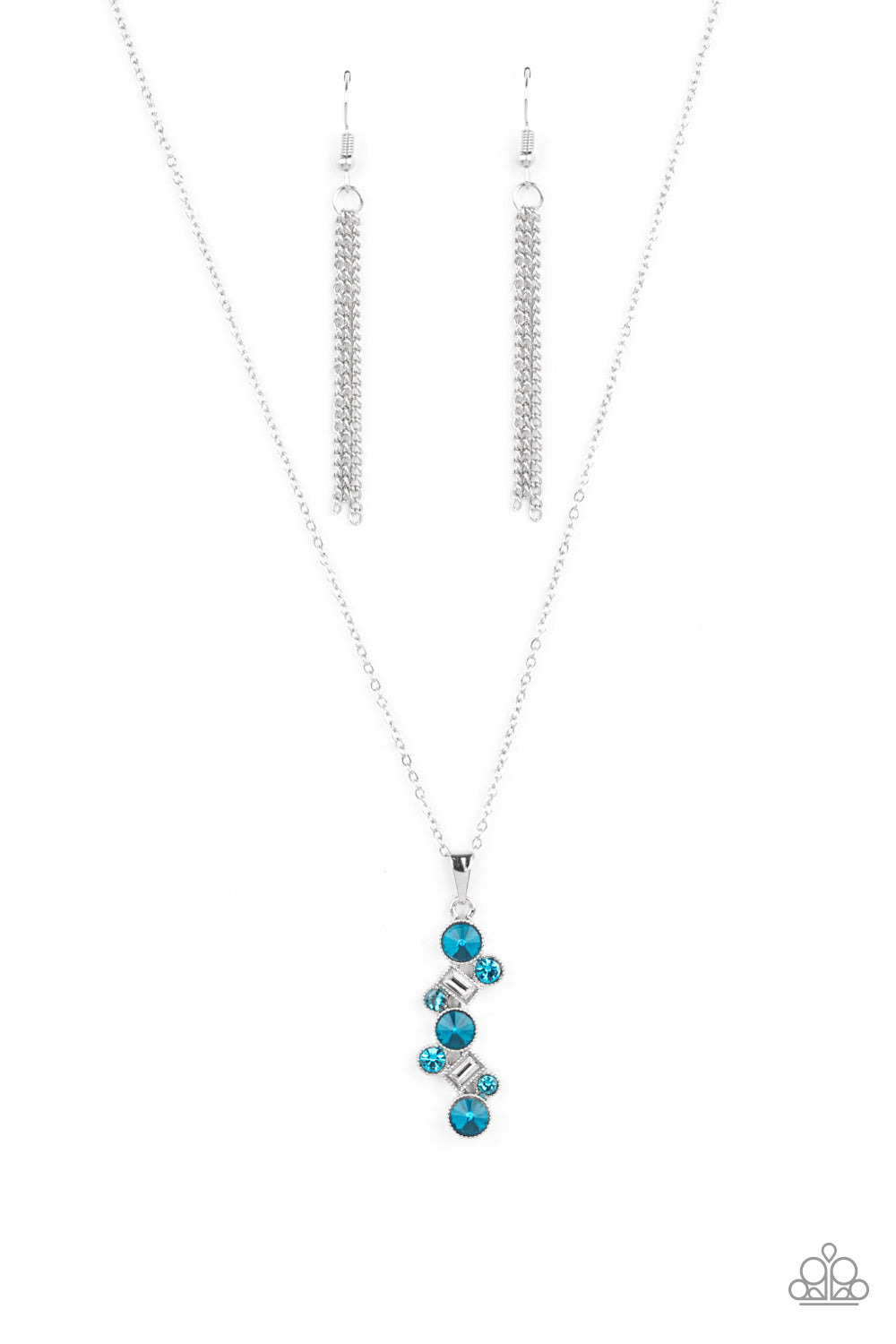Classically Clustered - Blue Paparazzi Necklace
