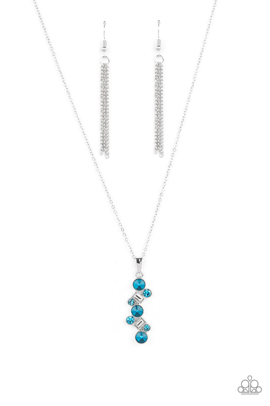 Classically Clustered - Blue Paparazzi Necklace