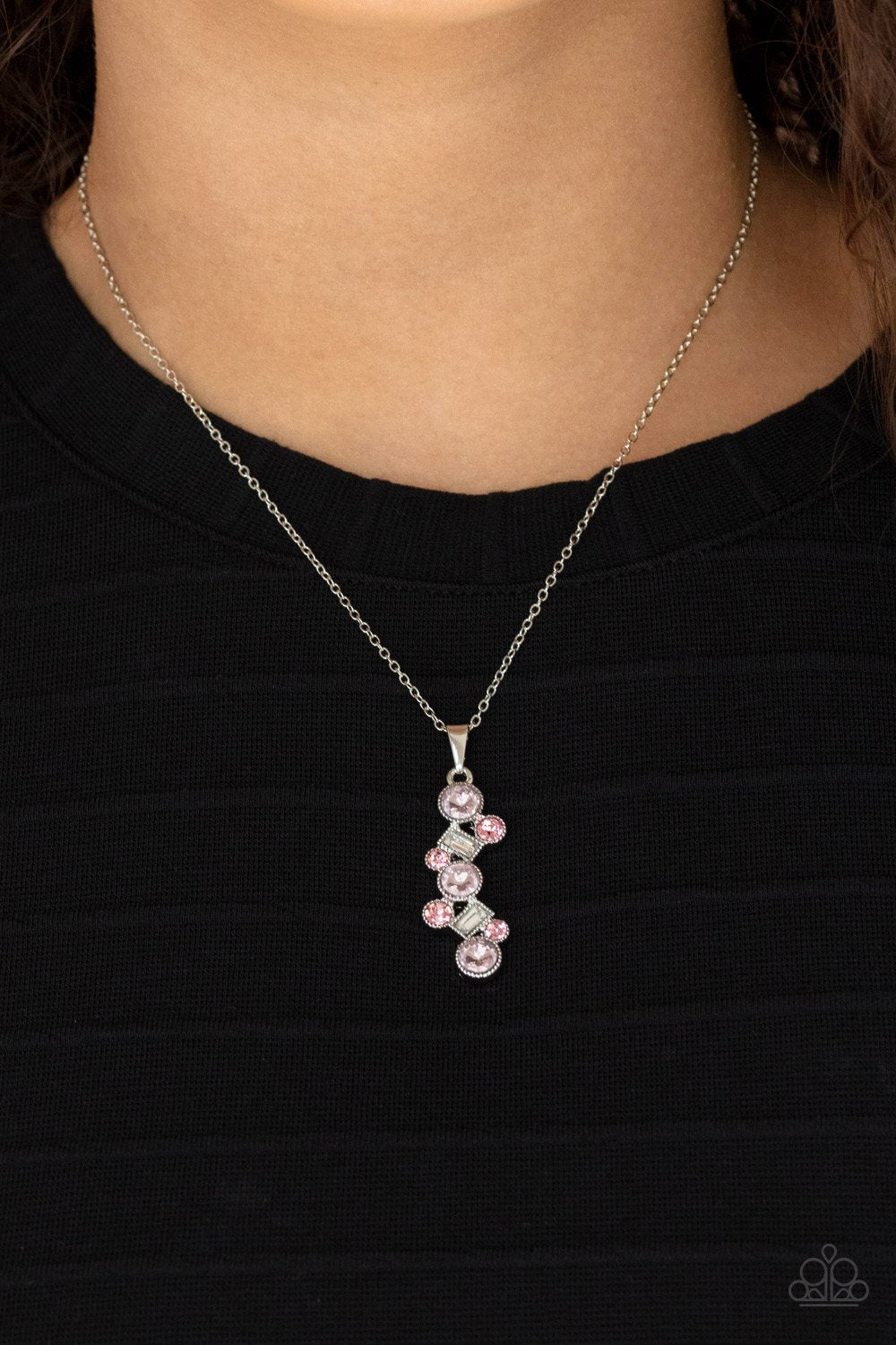 Classically Clustered Pink Paparazzi Necklace