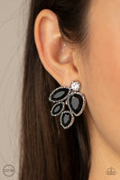 Fancy Foliage - Black Paparazzi Earrings