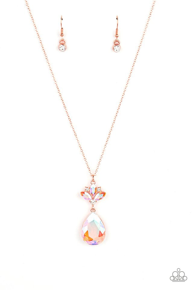 Celestial Shimmer Copper Paparazzi Necklace