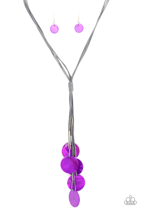 Tidal Tassels - Purple Paparazzi Necklace