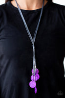Tidal Tassels - Purple Paparazzi Necklace