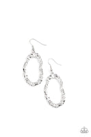 ARTIFACT Checker - Silver Paparazzi Earrings