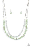 Parisian Princess - Green Paparazzi Necklace