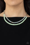 Parisian Princess - Green Paparazzi Necklace