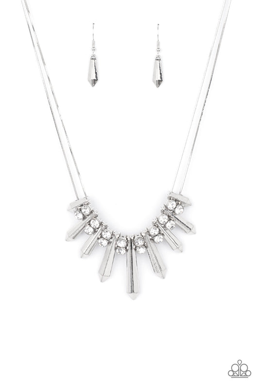 Dangerous Dazzle - White Paparazzi Necklace