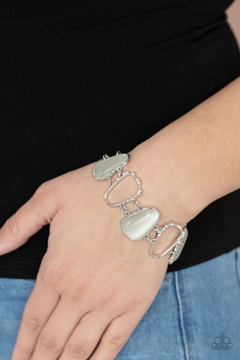 Yacht Club Couture - White Paparazzi Bracelet