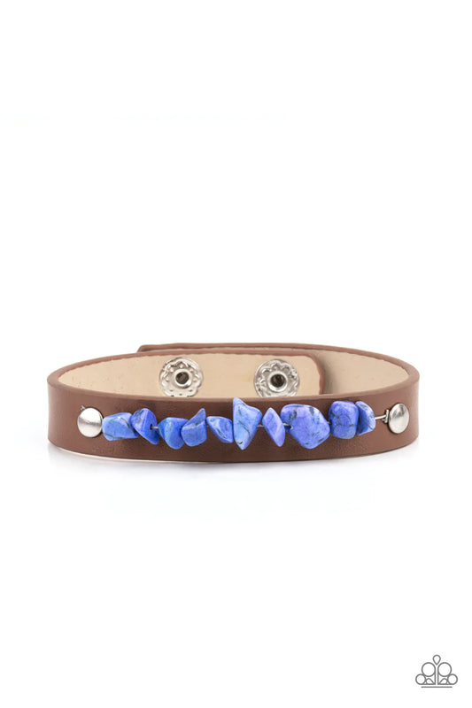 Pebble Paradise Blue Paparazzi Urban Bracelet