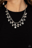 Ethereally Ensconced - White Paparazzi Necklace