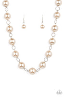 Ensconced in Elegance - Brown Paparazzi Necklace