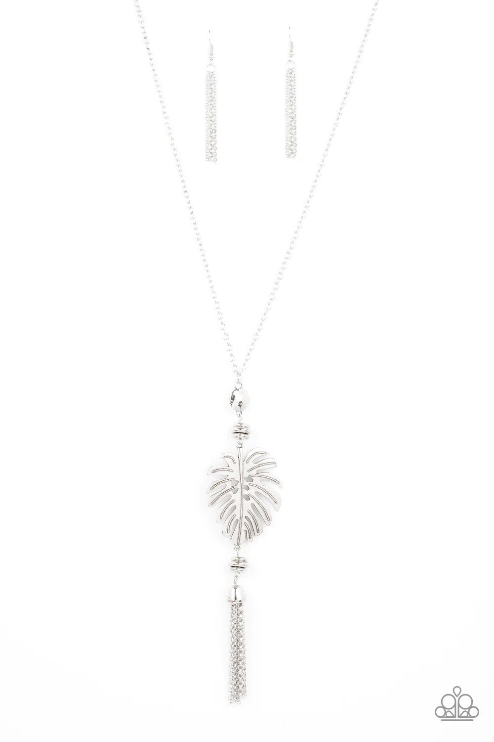 Palm Promenade Silver Paparazzi Necklace