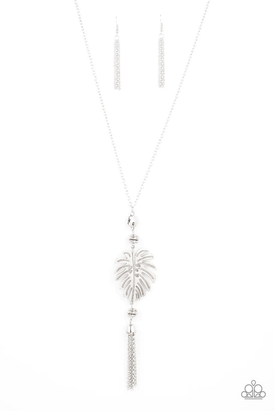 Palm Promenade Silver Paparazzi Necklace