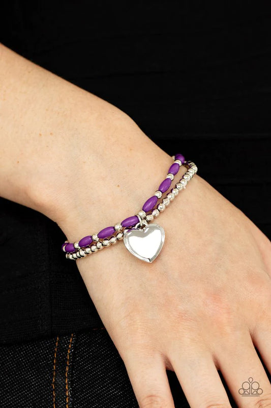 Candy Gram Purple Paparazzi Bracelet