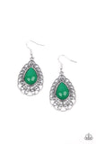 Dream STAYCATION - Green Paparazzi Earrings
