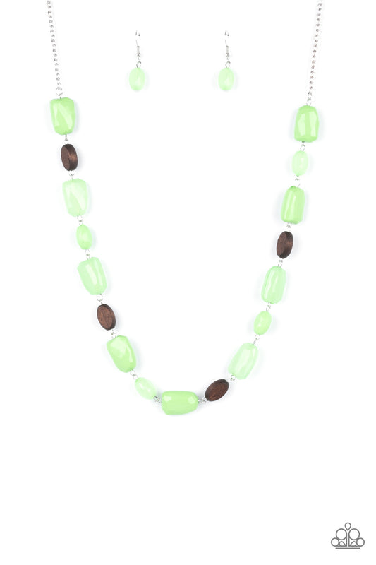 Meadow Escape - Green Paparazzi Necklace