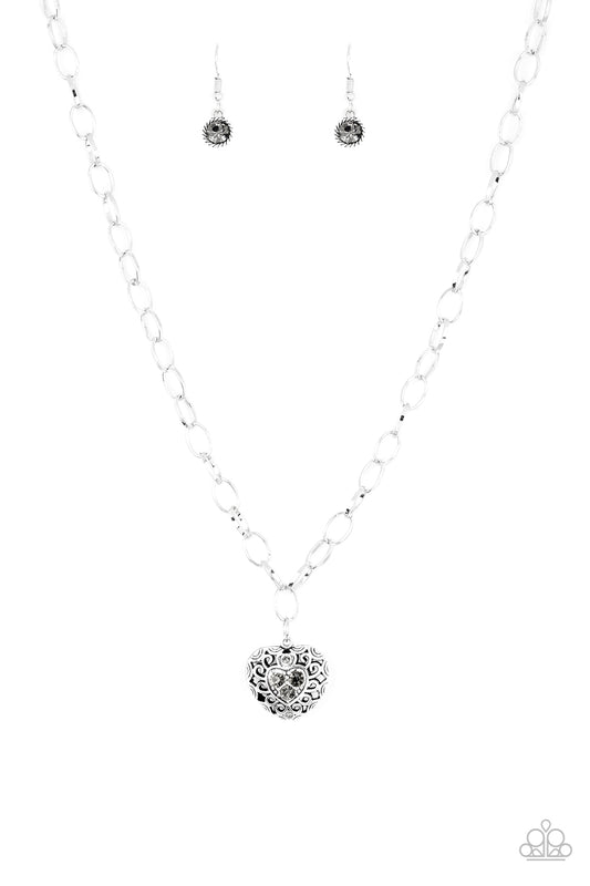 No Love Lost - Silver Paparazzi Necklace