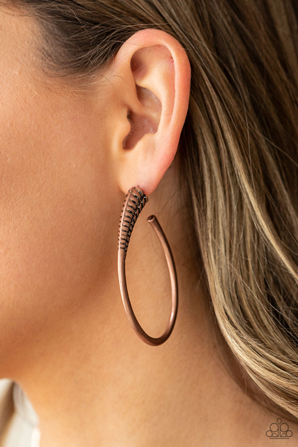 Fully Loaded - Copper Paparazzi Earrings