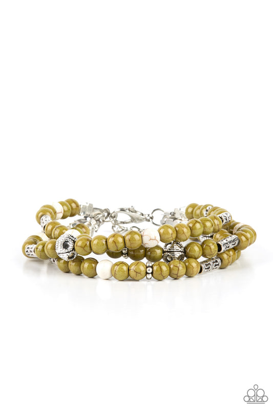 Desert Decorum - Green Paparazzi Bracelet