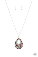 High Society Stargazing - Red Paparazzi Necklace