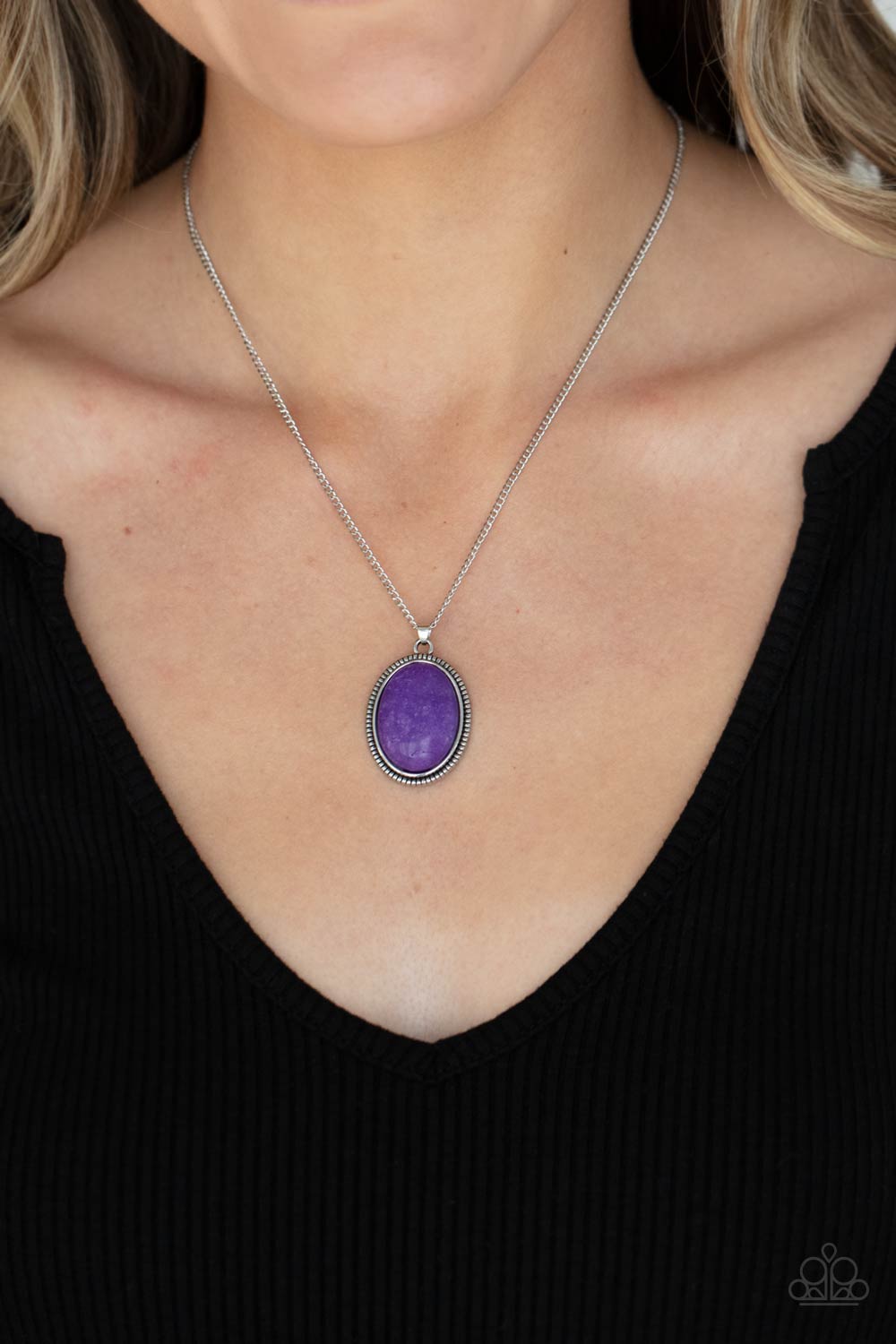Tranquil Talisman - Purple Paparazzi Necklace