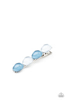 Bubbly Reflections - Blue Hair Clip