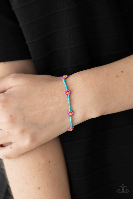 Camp Flower Power Purple Paparazzi Bracelet