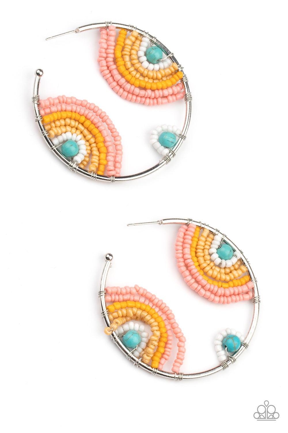 Rainbow Horizons - Multi Paparazzi Earrings