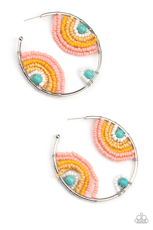 Rainbow Horizons - Multi Paparazzi Earrings