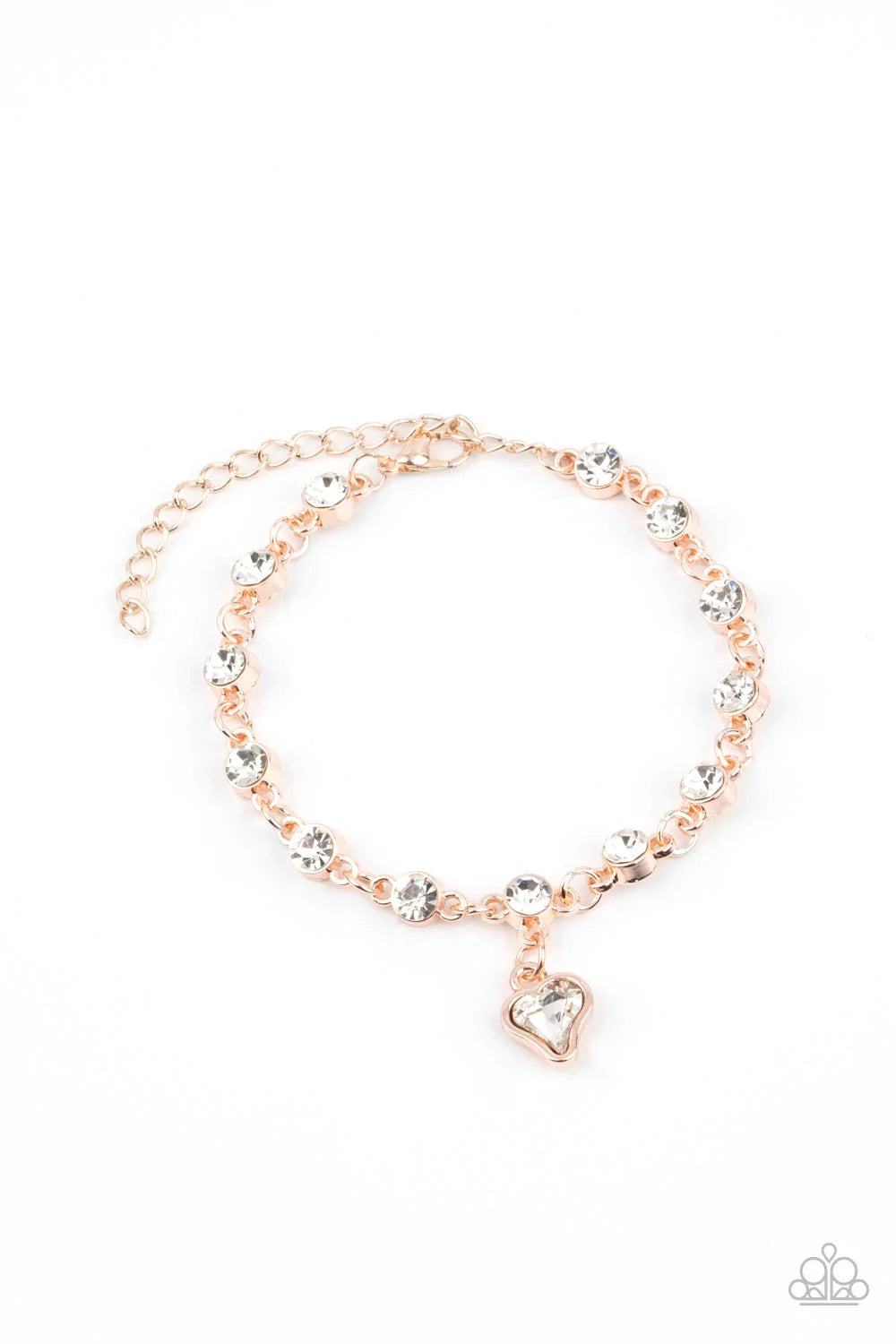 Sweet Sixteen - Rose Gold Paparazzi Bracelet