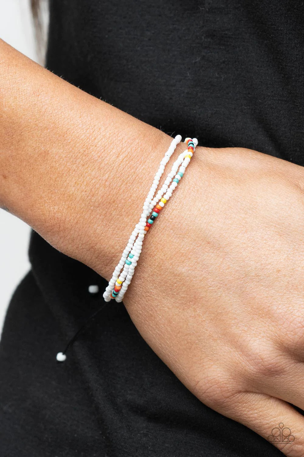 Basecamp Boyfriend White Paparazzi Bracelet