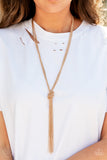 KNOT All There - Gold Paparazzi Necklace