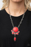 Geographically Gorgeous - Red Paparazzi Necklace