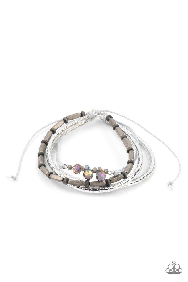 Holographic Hike Silver Paparazzi Urban Bracelet