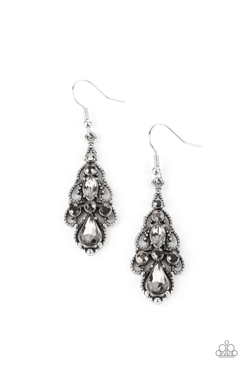 Urban Radiance - Silver Paparazzi Earrings