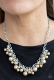 Positively PEARL-escent - Brown Paparazzi Necklace
