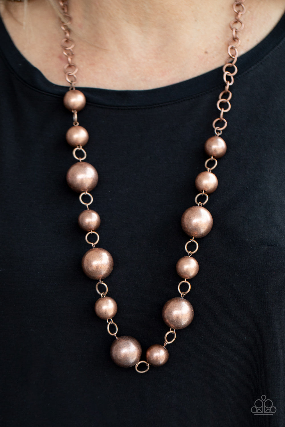 Commanding Composure - Copper Paparazzi Necklace