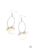This Too SHELL Pass - Green Paparazzi Earrings