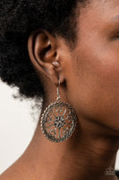 Floral Fortunes - Silver Paparazzi Earrings