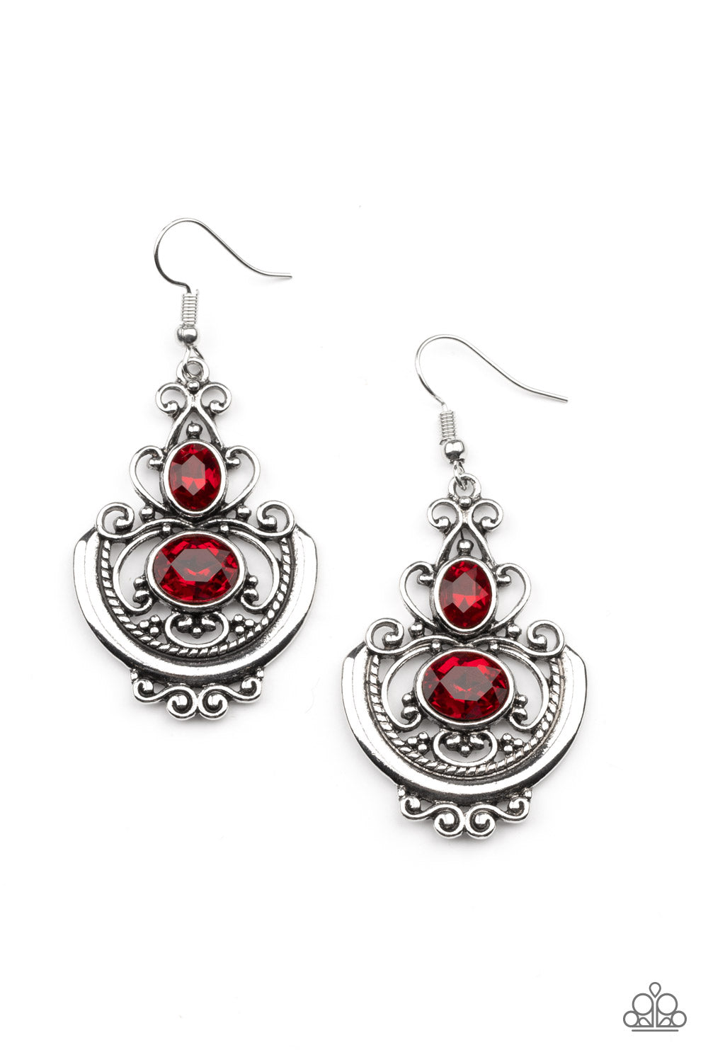 Unlimited Vacation - Red Paparazzi Earrings